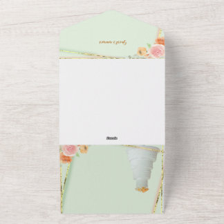 ** vert Faire-part de mariage