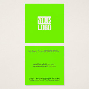 vert fluorescent - ajoutez votre logo