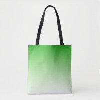 Vert foncé dégradé au sac fourre-tout vert clair