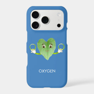 Vert Happy Heart Leaf sur Bleu Ciel