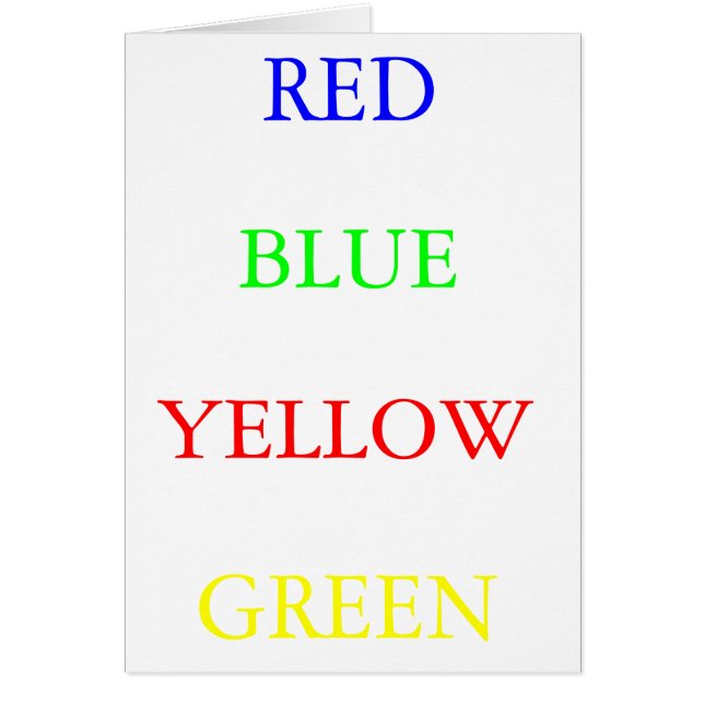 Vert jaune bleu rouge (Devant)