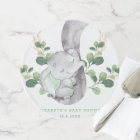 Vert moderne Baby Elephant Green Gold Garden