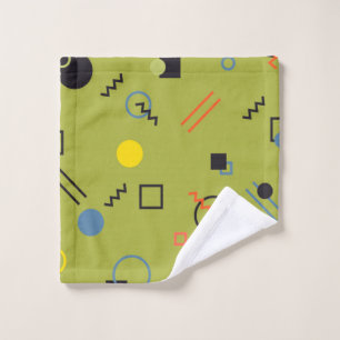 Vert, moderne, cool, tendance, urbain, Memphis mot