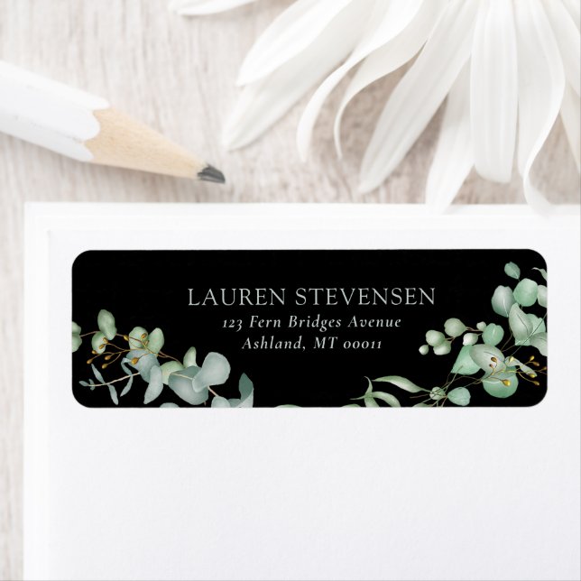 Vert moderne Sage noir Simple Mariage (En situation)