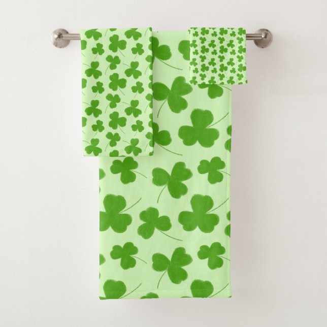 Vert Motif Shamrock (En situation)