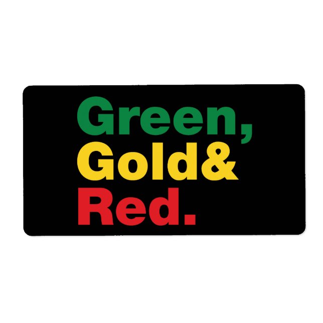 Vert, Or & Rouge. (Devant)