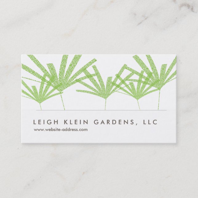 VERT PALMS III Design Carte de visite (Devant)