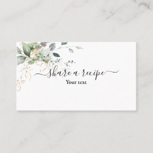 Vert Partager une recette Carte de boîtier
