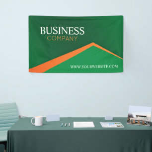 Vert professionnel avec bannière commerciale à ray