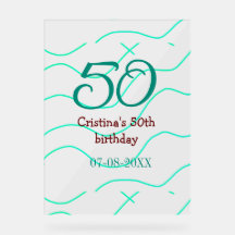 Vert rouge 50 anniversaire anniversaire ajouter no