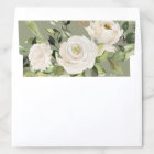 Vert sauge Blanc Floral Feuillage Aquarelle Mariag
