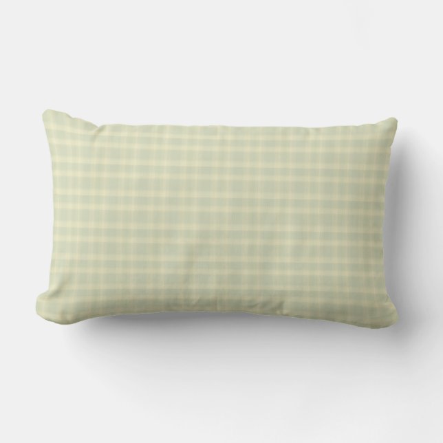 Vert sauge en pastel et coussin lombaire (Recto)