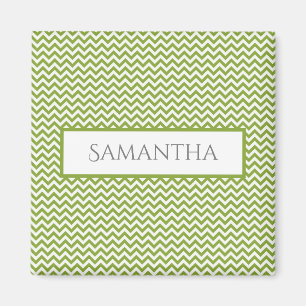 Vert simple Chevron Magnet personnalisé