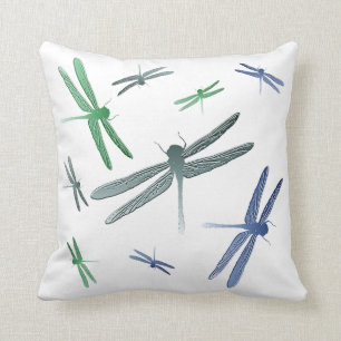 Vert turquoise bleu de coussin de motif de