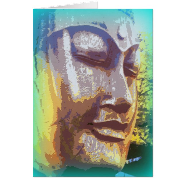 vert visage bouddha (Devant)