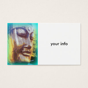 vert visage bouddha