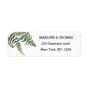 Verte Foliage Aquarelle Mariage botanique