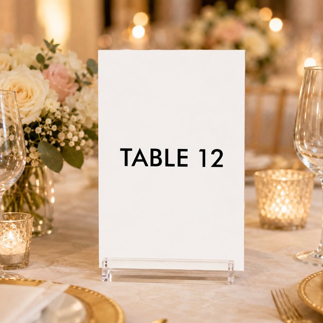 Vertical 3.5 x 5 Table Card, Number Card Celebrate (Vertical 3.5 x 5 Table Card, Number Card Celebrate)