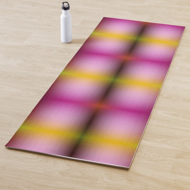 Vertical abstract pattern with gradient transition yoga mat (In Situ)