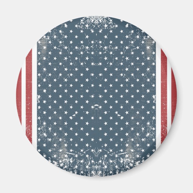 vertical american flag magnet (Front)