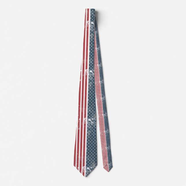 vertical american flag tie (Front)