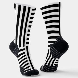 Vertical And Horizontal Stripes Socks