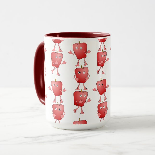 Vertical Apples Mug (Front Left)