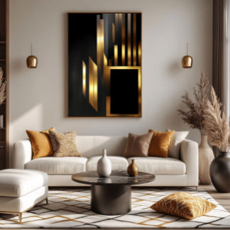 Vertical Art Deco Elegance Poster