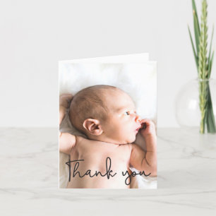 Vertical Baby Photo thank you