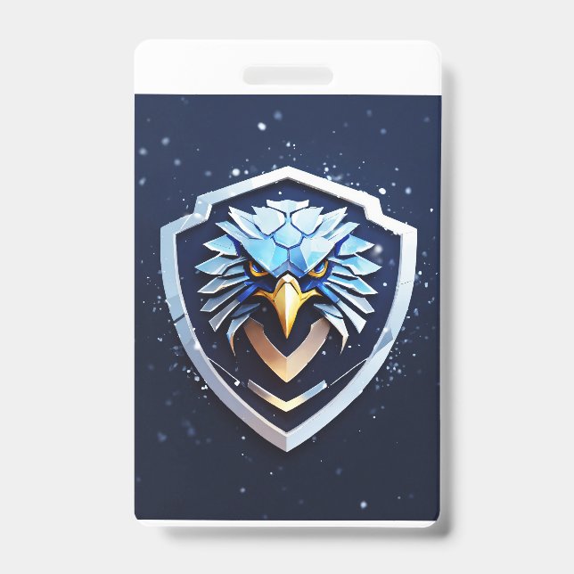 Vertical badge with Eagle (Front)