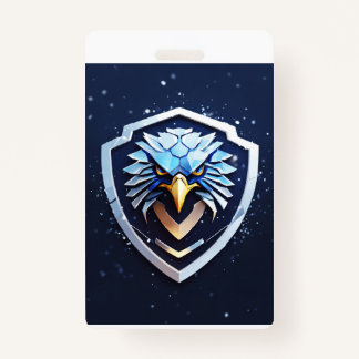 Vertical badge with Eagle