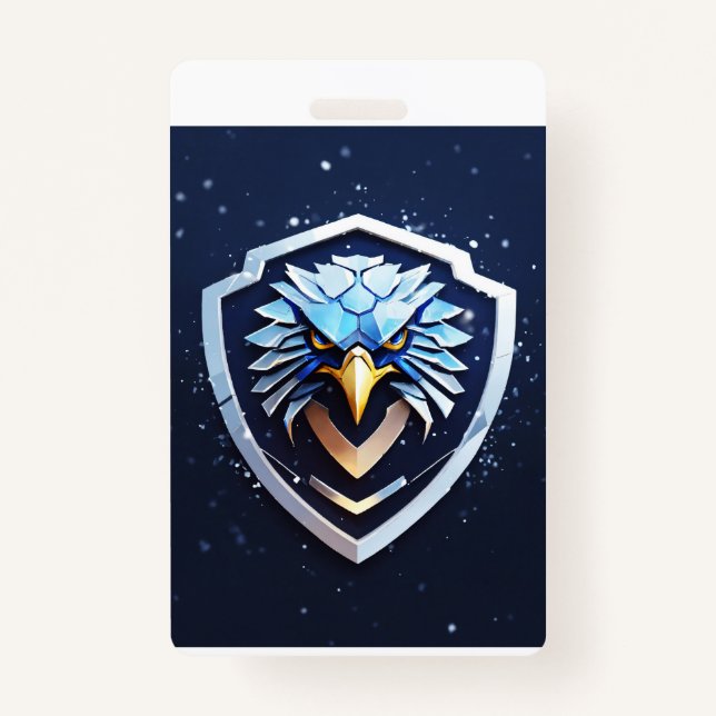 Vertical badge with Eagle (Front)