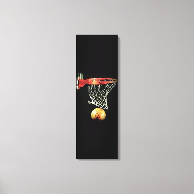 Vertical Basketball Wrapped Canvas (Front)