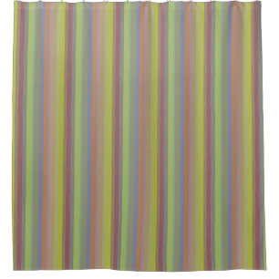 Vertical Beachy Stripe Shower Curtain