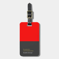 Vertical black red professional plain modern