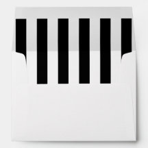 Vertical Black Stripes Envelope