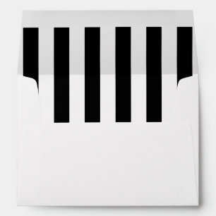 Vertical Black Stripes Envelope