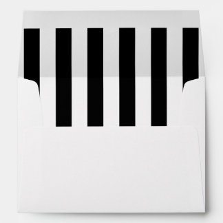 Vertical Black Stripes Envelope