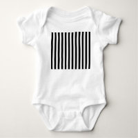 Vertical Black & White Classic Stripes