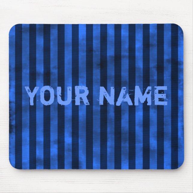 Vertical blue stripes mouse pad (Front)