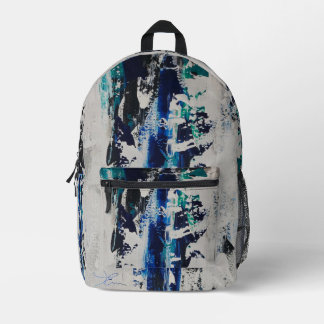 Vertical breeze printed backpack