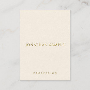 Vertical Business Cards Gold Text Elegant Template
