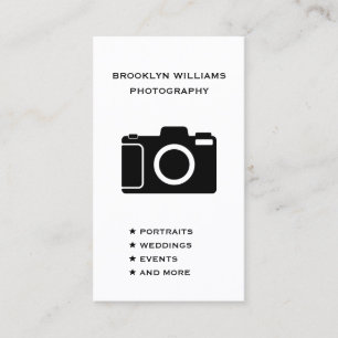 Vertical Camera Freelance Photography Social Media Business Card
