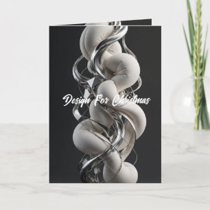 Vertical Chrome Twist - Premium 3D Abstract  Card