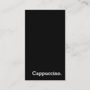Vertical Dark Loyalty Cappuccino Punch-Card Card