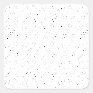 Vertical Design Eight Square Sticker