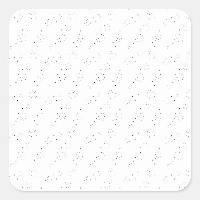 Vertical Design Eight Square Sticker (Front)