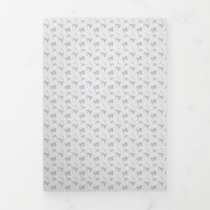 vertical Design One Hundred Two Tri-Fold Holiday Card