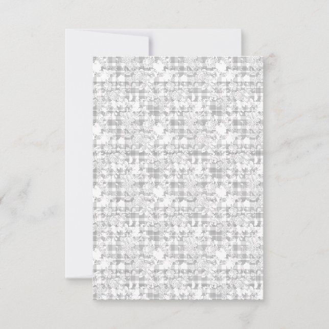 vertical Design Twenty Seven RSVP Card (Front)