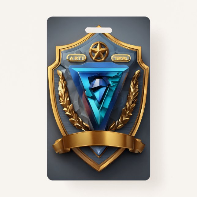 Vertical | Durable Custom ID Card Holder for Event Badge (Front)